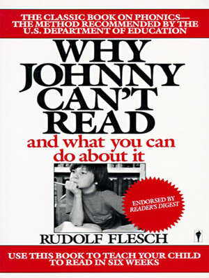 cover image of Why Johnny Can't Read?